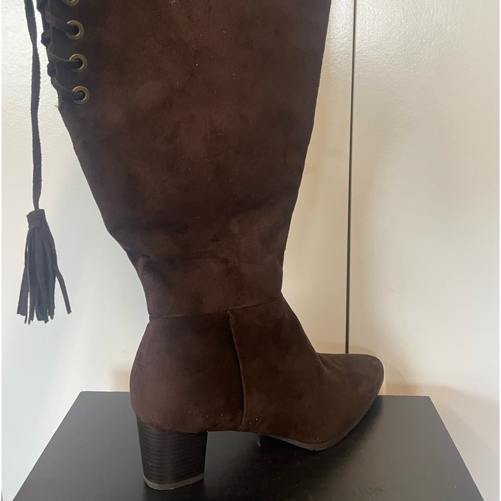 New Cloudwalker over the knee Suede type boots. Women’s 10. Boho, fall